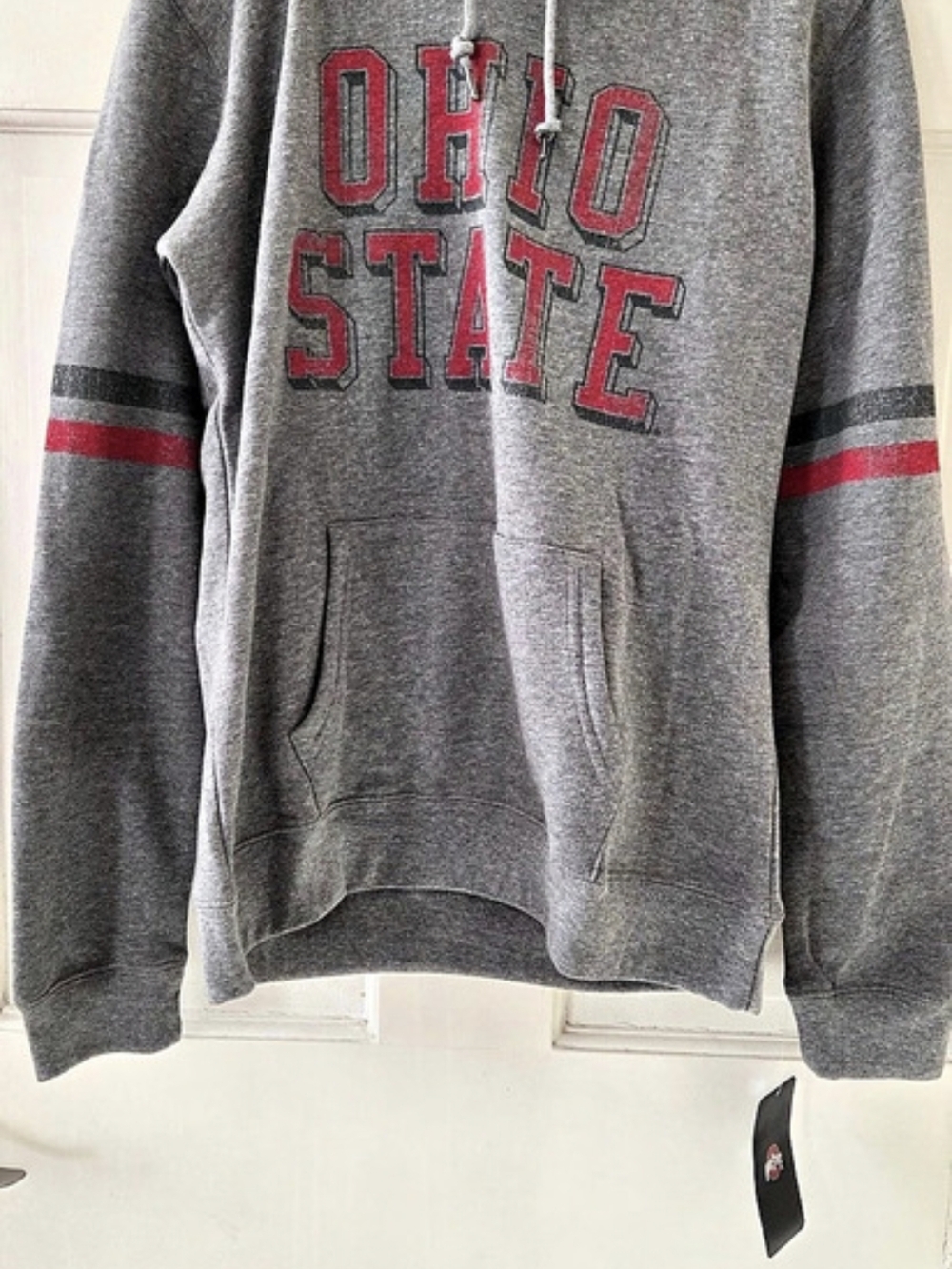 Ohio State hoodie Gray & Red Size Medium NWT